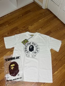 Chrome heart Bape tee