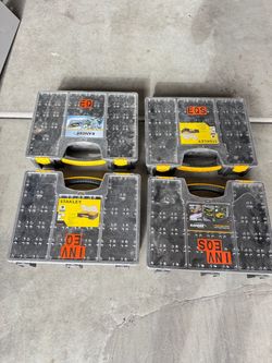 Tool Hardware Boxes Organizers Carry Case Stackable Bins