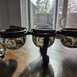 Partylite AMARETTO centerpiece candle holder