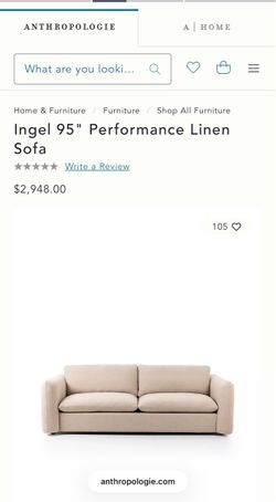 Four Hands Ingel 95" Sofa