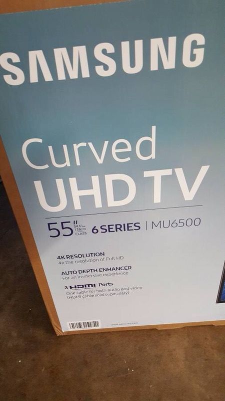 Samsung 55" 4K Curved UHD LED Smart TV Samsung UN55MU6500 Brand New In Box Delivery @ Price
