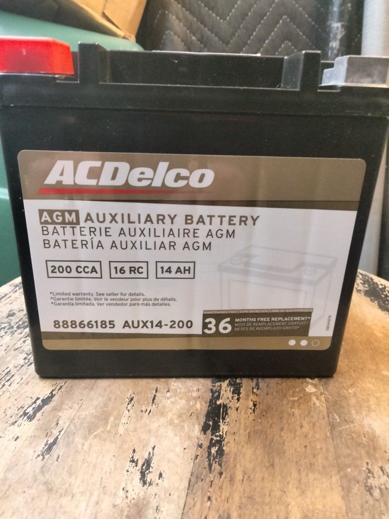 AC Delco AGM Auxiliary Battery AUX14-200
