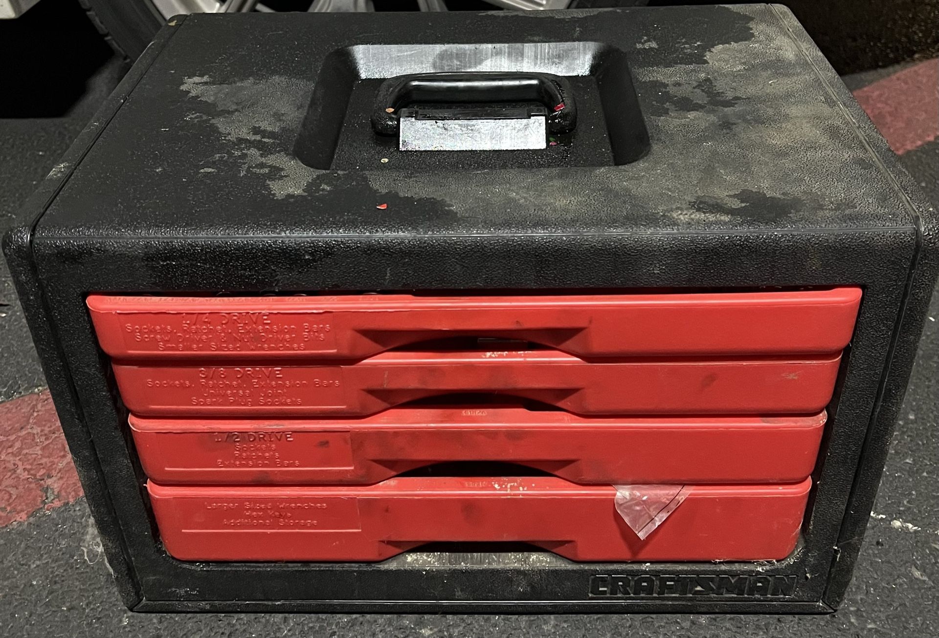 Craftsman 4 drawer 2024 plastic tool box