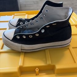 Converse Chuck Taylor All Star Platform High Top Sneaker Black White Size 9