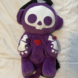 Skeleanimals Purple Monkey Backpack