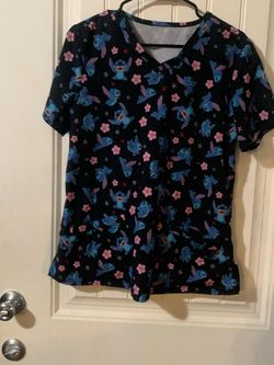 M stitch scrub shirt