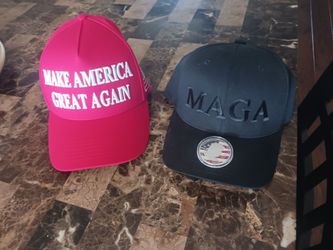 MAGA Hats (×2) + Commemorative Coin