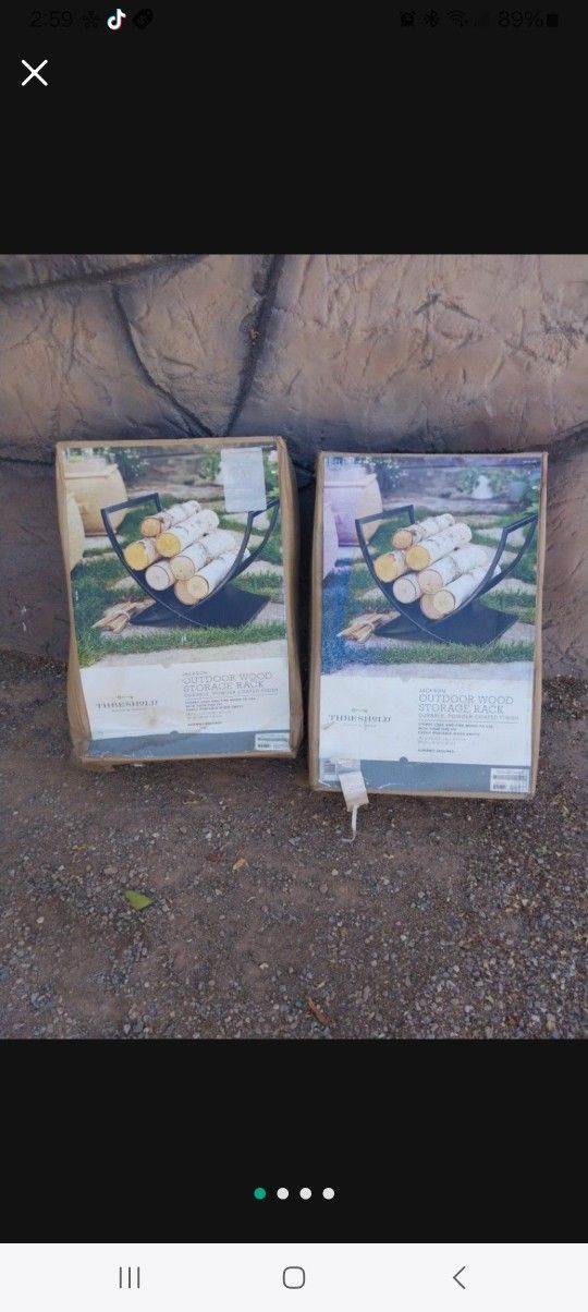 Jackson Outdoor Wood Storage Rack 