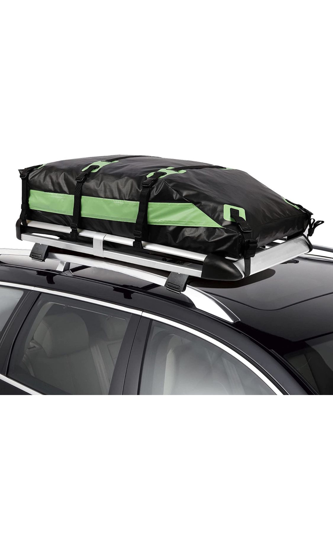 100% Waterproof Car Roof Bag 15 Cubic Ft Heavy-Duty & Waterproof Military-Grade Fabric