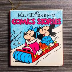Vintage Mickey Mouse Comic Book Christmas Ornament (1980)