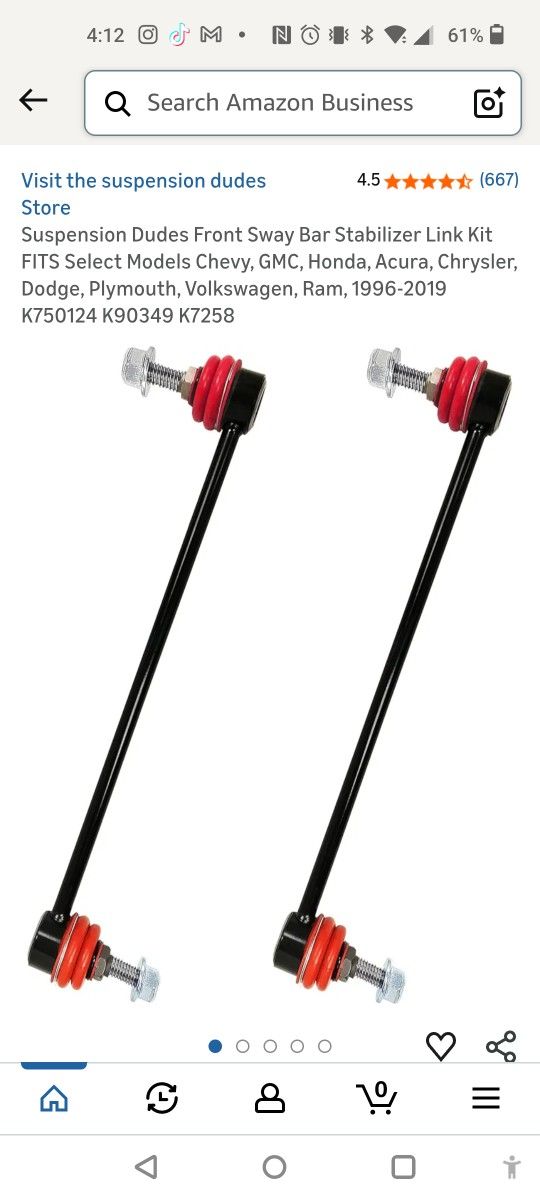 Front Sway Bar Links  