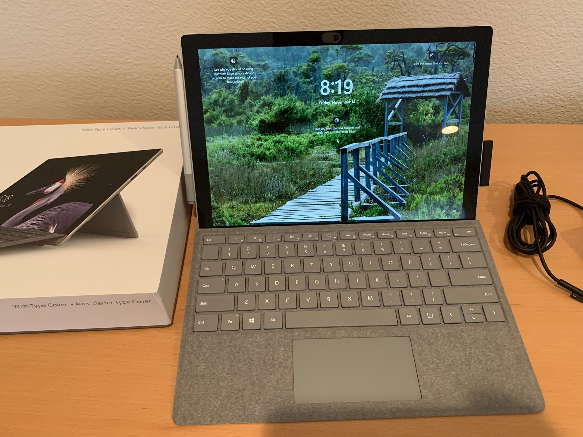 Microsoft Surface Pro With Type Cover, Style Pen And USB C Adapter , Window 11 And Office 2024 Installed