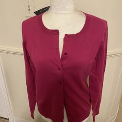 NWT Woman’s Talbots Cardigan Button Down Sweater Size Large 