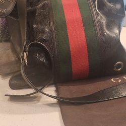Authentic GUCCI 12SS LE Monogram GG Fiat 500 Imprime Crossbody Bag