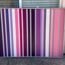 Oil Painting - Purple & Pink Stripes