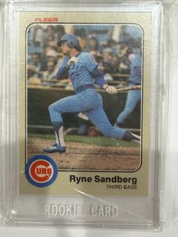 Ryne Sandberg Fleer Rookie Card Chicago Cubs