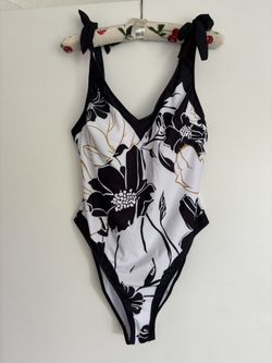 Bathing Suit And Matching Cover Up With Tie