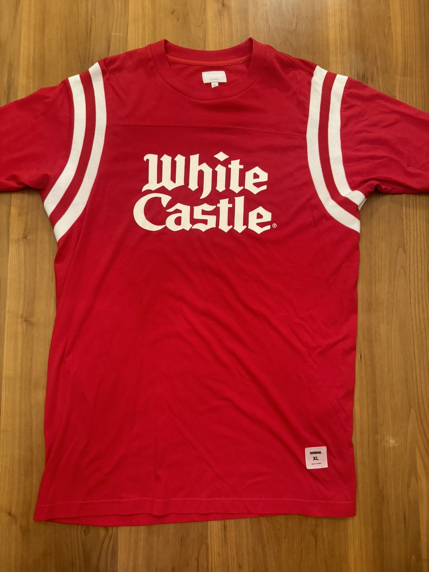 SUPREME WHITE CASTLE JERSEY 15SS MENS XL RED WHITE