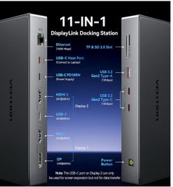 USB C computer dock. Display link - mac or pc