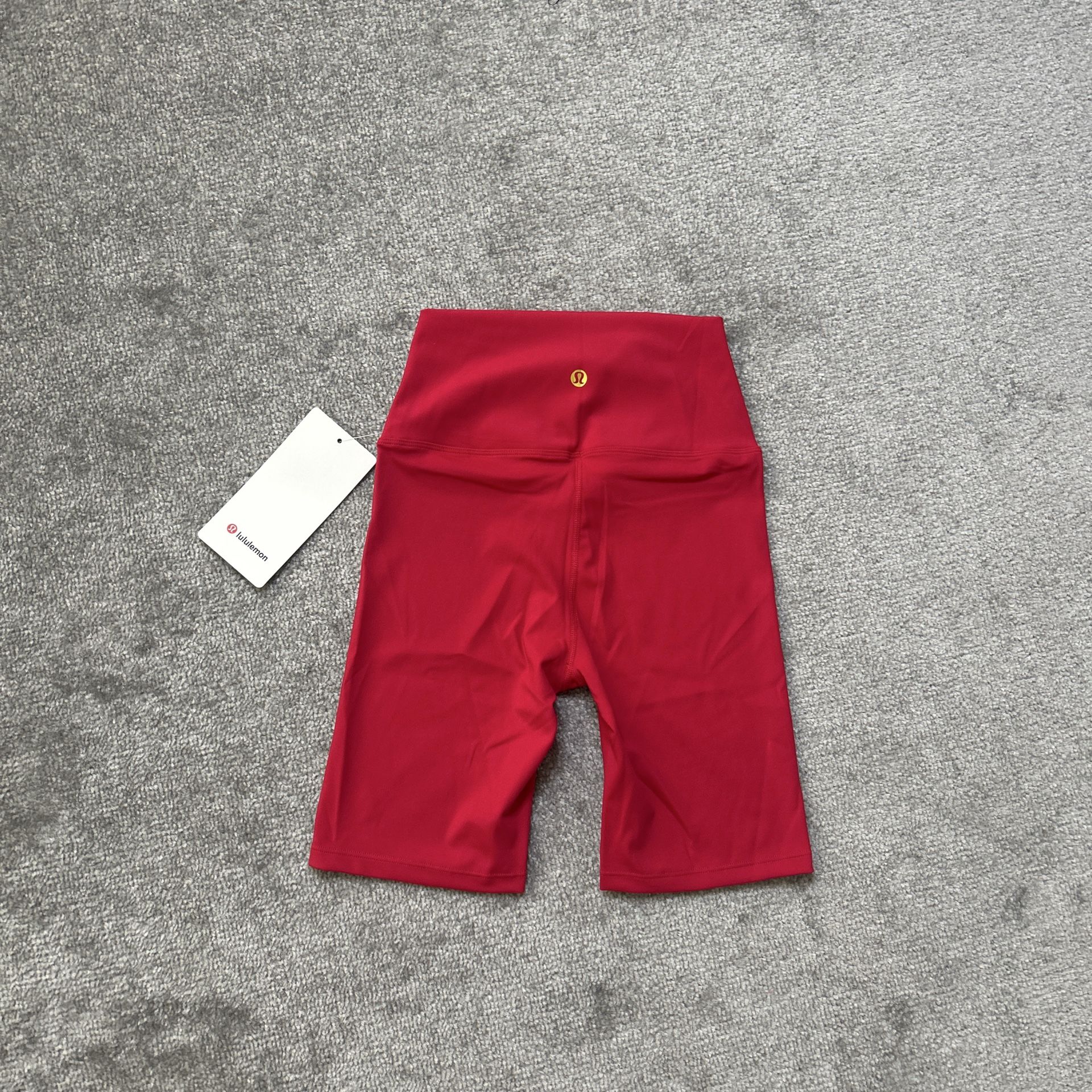 Lululemon Red High-Rise Shorts 2’