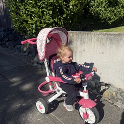 Pink Trike Toddler Tricycle & Stroller