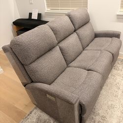 Stanton Recliner Couch, Grey