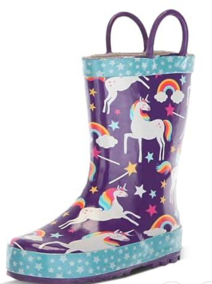 Unicorn Dreams Rain Boot, 5 For Kids