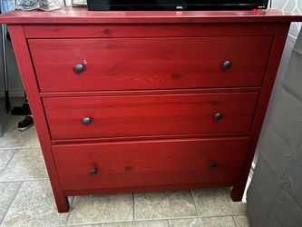 Red dresser