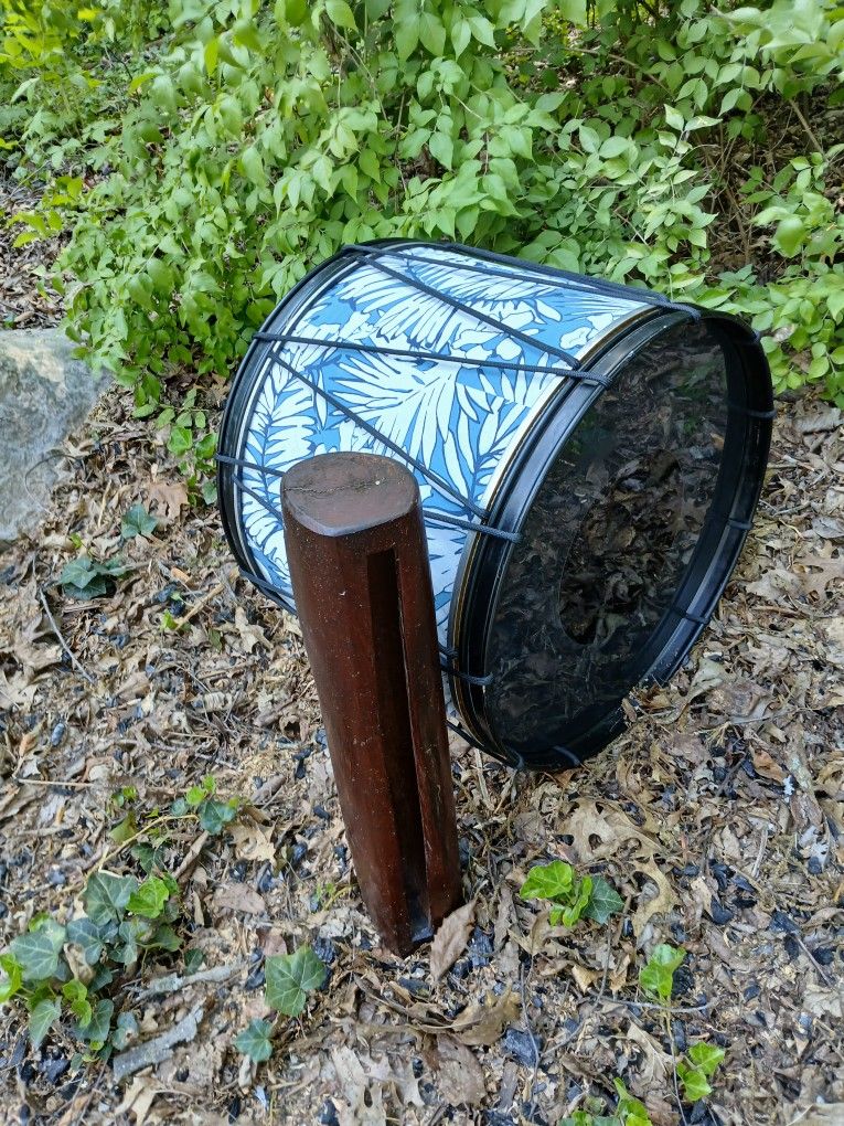 Tahitian Otea Set: Pahu Drum And Toere Log Drum