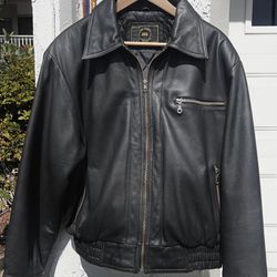 Ana European Men’s Leather Motorcycle Jacket 