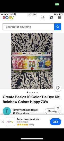 Color tie dye set