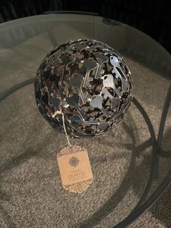 Decorative Metal Key Sphere Sculpture