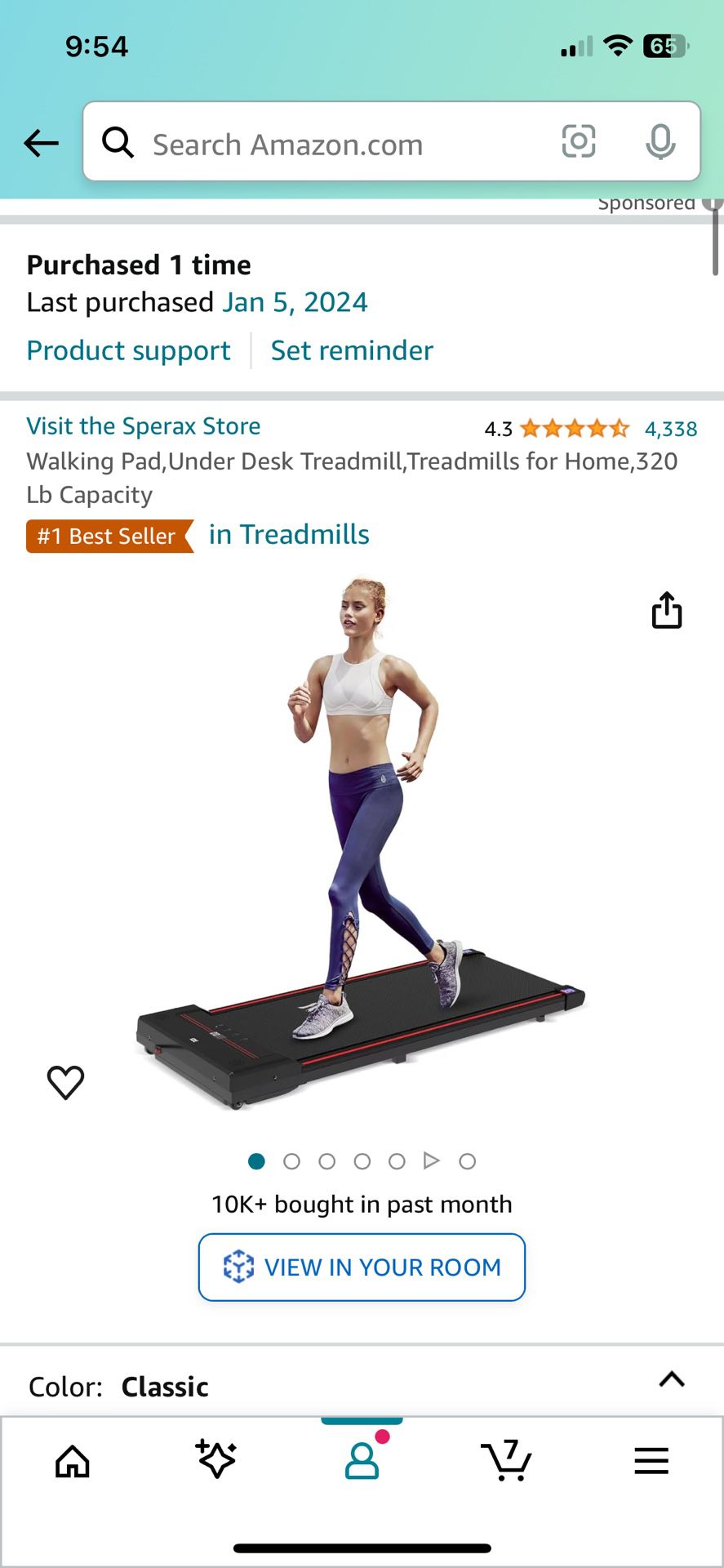 Walking Pad Treadmill 
