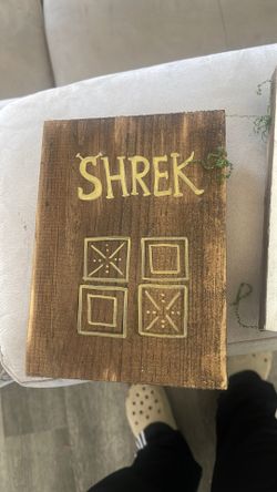 Wood Shrek Decor 