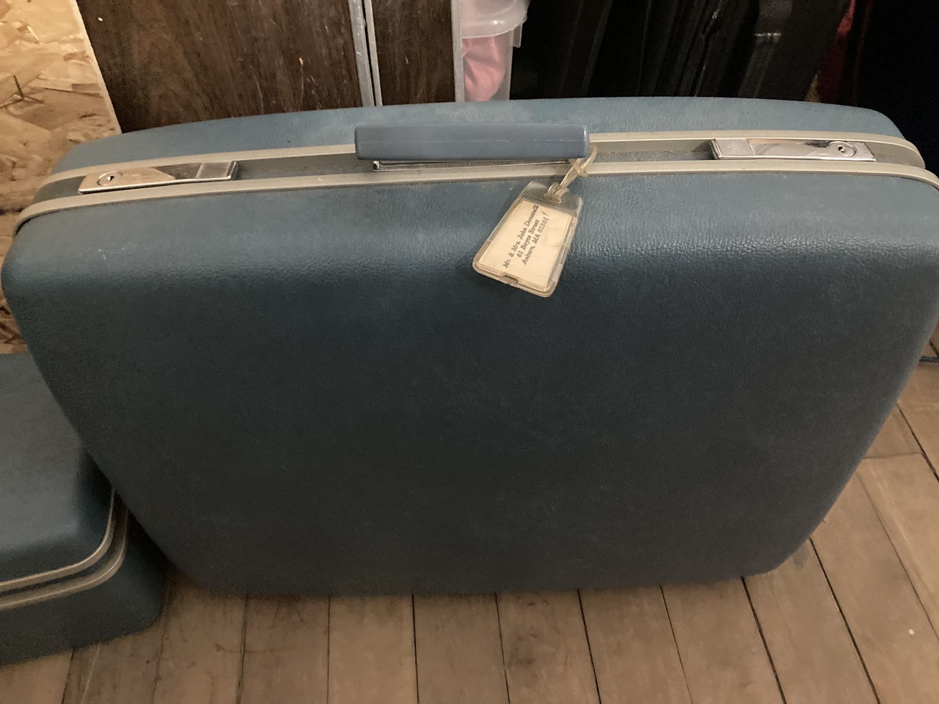 Hard Shell Vintage Suitcase And Case