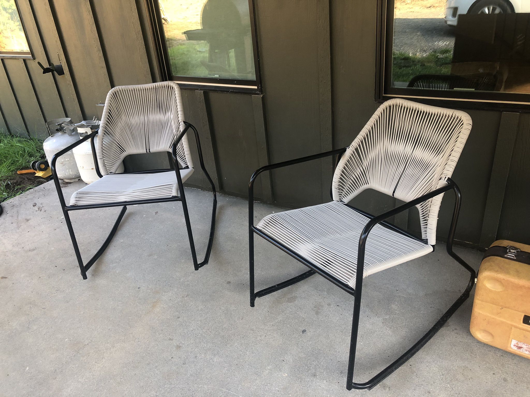 Outdoor Furniture Outdoor Rocking  Chairs Set Of Two