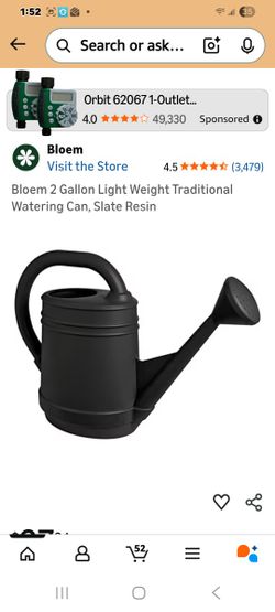 Bloem 2 Gallon Light Weight Traditional Watering Can