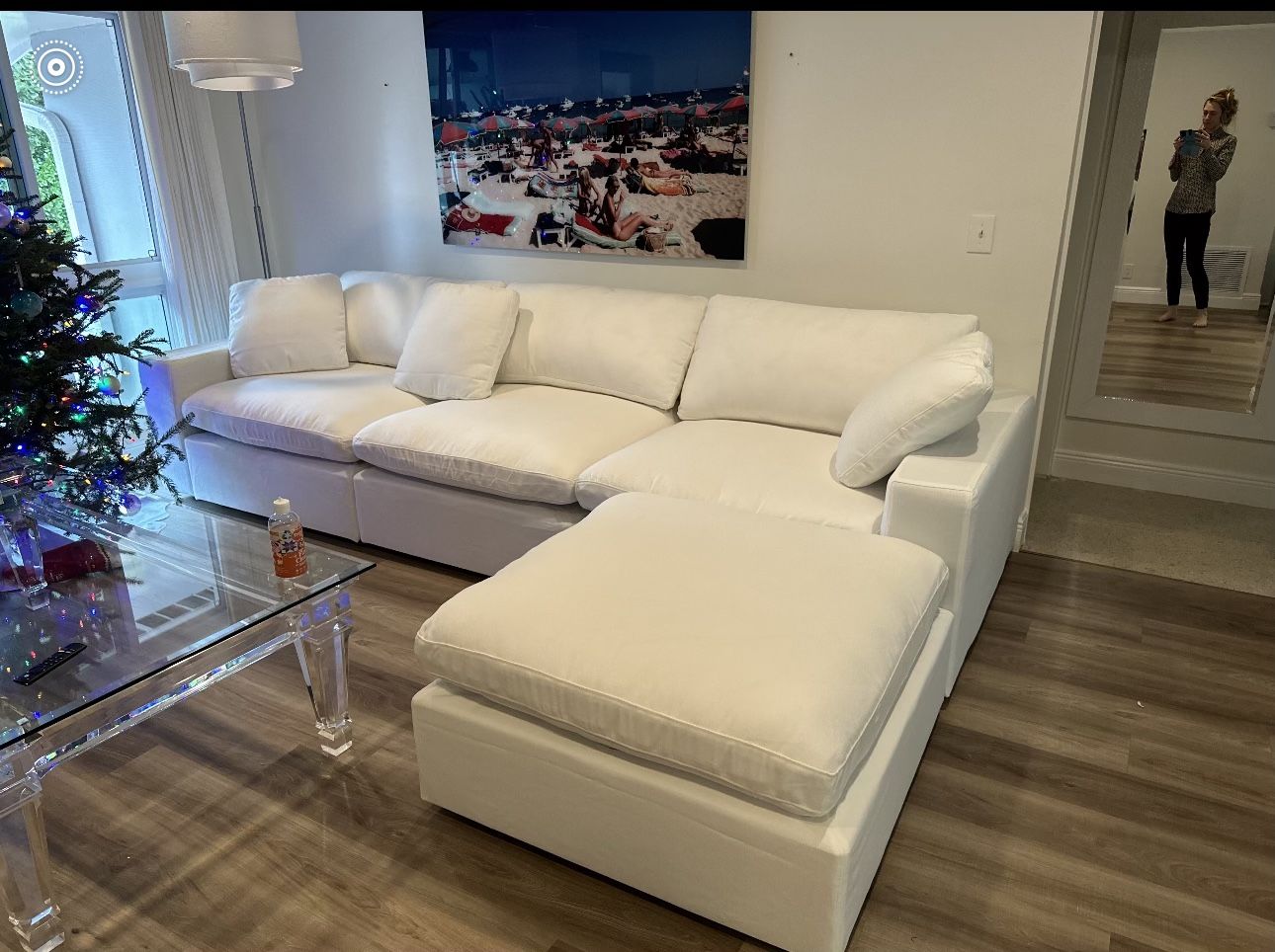 White Sectional Couch