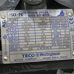 TECO MOTOR https://offerup.com/redirect/?o=Q0FULk5P. NP0104 Westinghouse 10 HP MOTOR