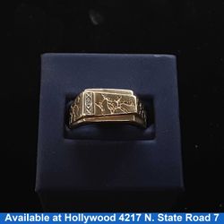 Men's Ring - Yellow Gold 10k (.417) 4.2 grams Size 10