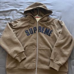 Supreme zip up hoodie