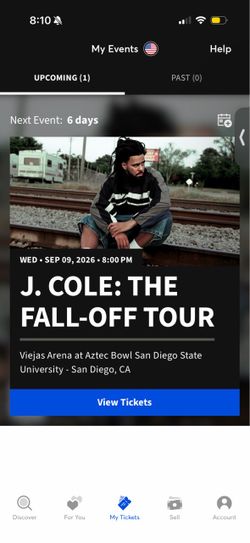 Selling 2 J. Cole concert tickets 🎟️🎶