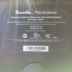 Breville Polyscience Commercial Induction Multi Cooker Range