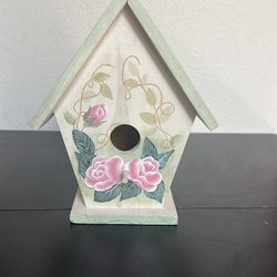 Anister hand printed bird house