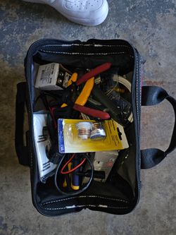 Electrician Tool Bag with Electrical Supplies