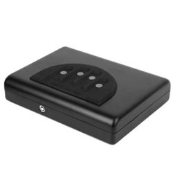 RPNB Portable Security Safe, Spraying PlRPNB Portable Security Safe, Spraying Plastic Security Case Lock Box with Spare Keys for Jewelry for Valuables