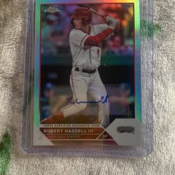 Robert Hassell Autographed MLB Trading Card 