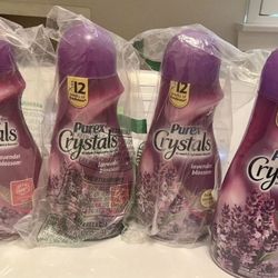 Purex crystals lavender Blossom Scent laundry detergent Booster Brand New   Big size 2.43 lbs each   3 are brand new and 1 has been barely used. $15 f