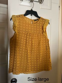 Girls blouse size Large- no stretch