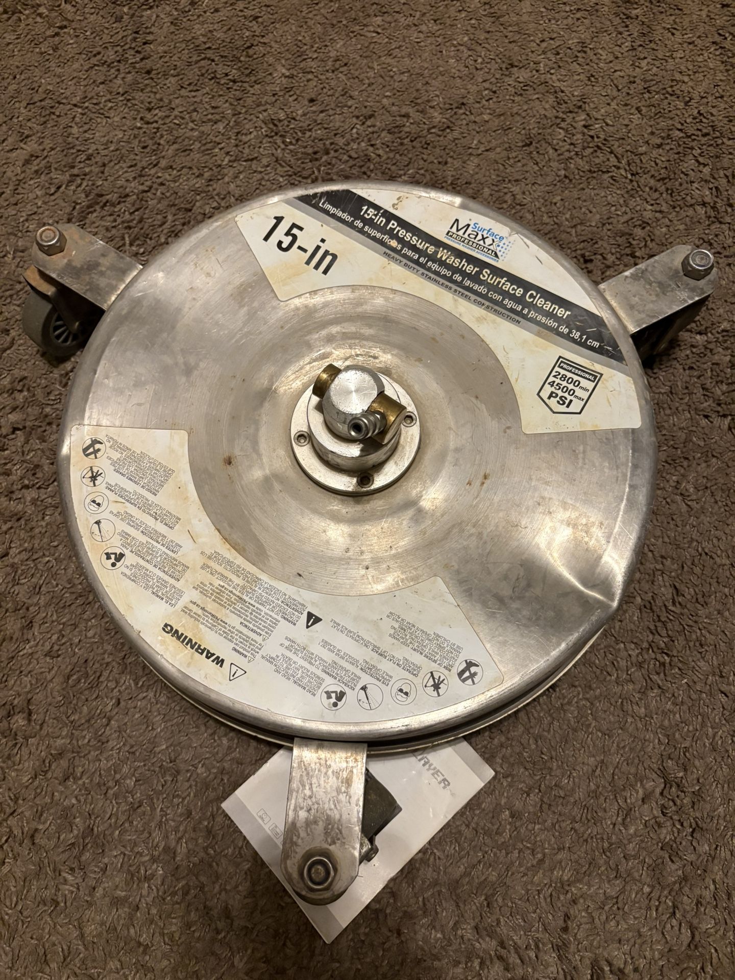 Concrete Driveway Scrubber Attachment